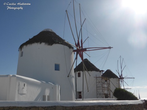 Windmills in Mykonos town